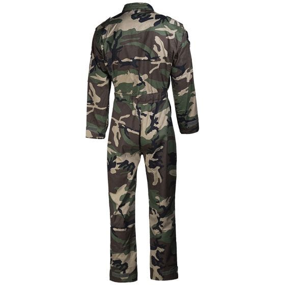 Mil-Tec Kids US Flight Coverall with Patches Woodland