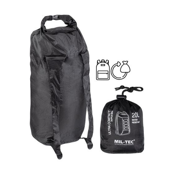Mil-Tec Ultra Compact Duffle Bag Black