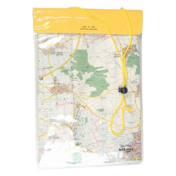 Mil-Tec Waterproof Neck Wallet 260x350mm Yellow