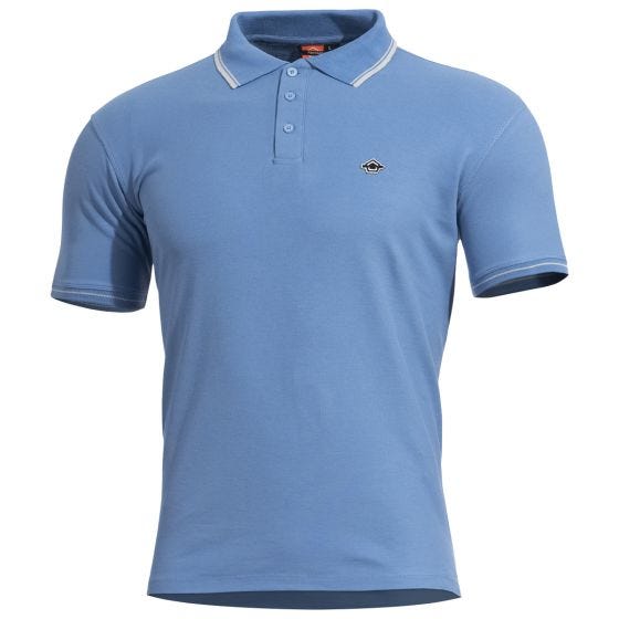 Pentagon Aniketos Polo T-Shirt Stripes Dawn Blue