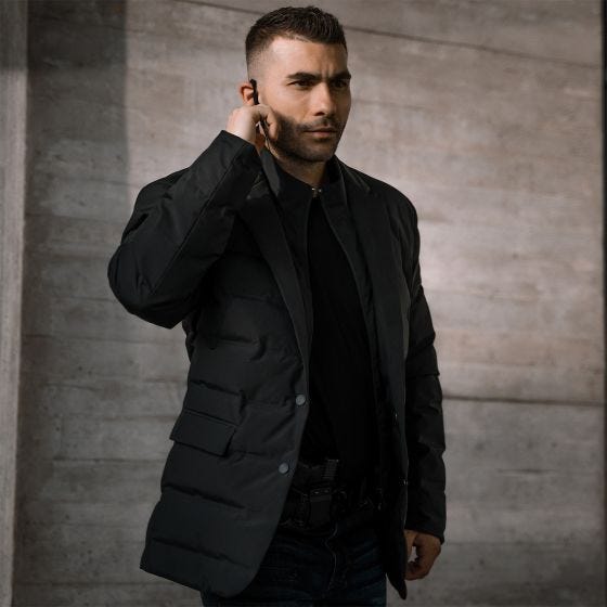 Pentagon Alpha Down Blazer Jacket Black