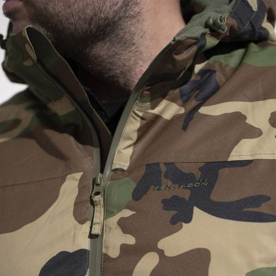 Pentagon Hoplite Parka Woodland Camo