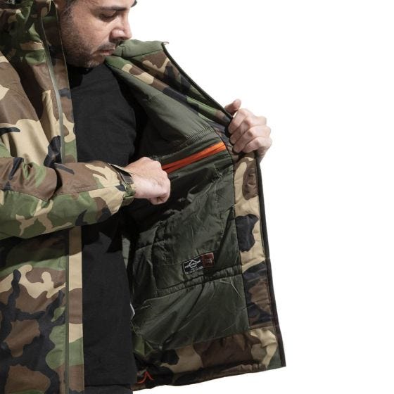 Pentagon Hoplite Parka Woodland Camo
