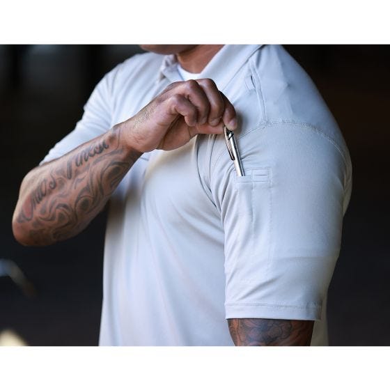 Propper EdgeTec Short Sleeve Polo Silver Tan