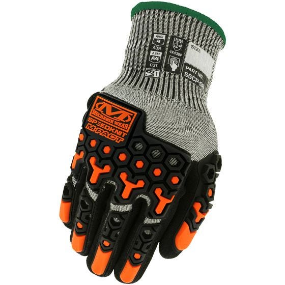 Mechanix Wear SpeedKni M-Pact S5CP08 Gloves Grey