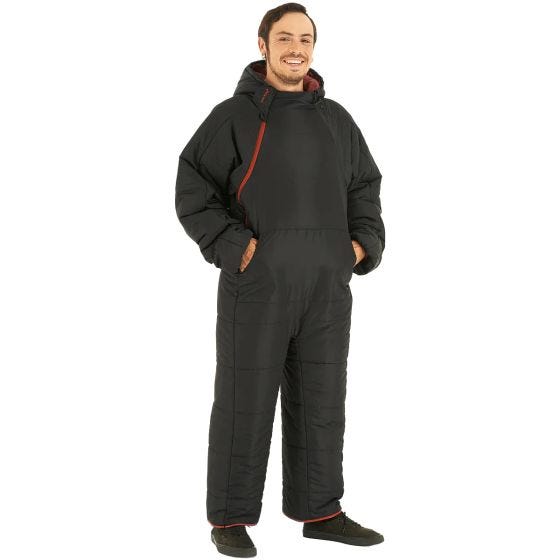 Selk'bag Lite Recycled Sleeping Bag Suit Black Terracotta