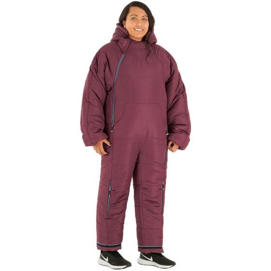 Selk'bag Original Recycled Sleeping Bag Suit Burgundy Earth