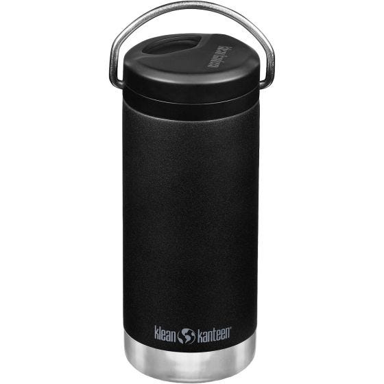 Klean Kanteen TKWide 355ml Insulated Bottle Twist Cap w/Straw Black