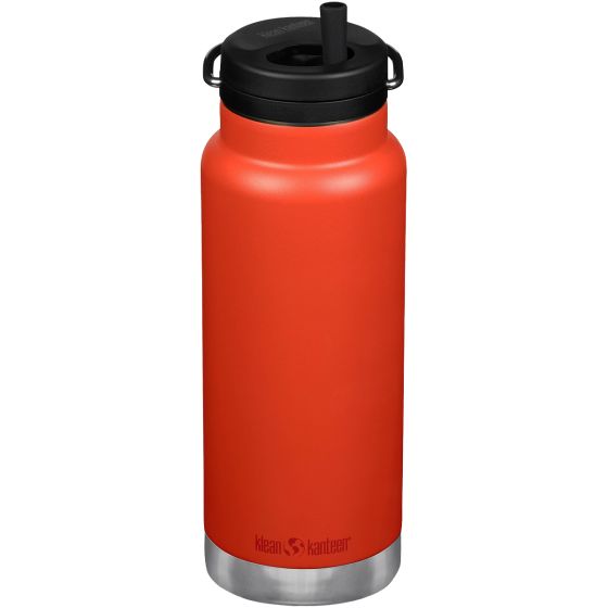 Klean Kanteen TKWide 946ml Insulated Bottle Twist Cap w/Straw Tiger Lilly