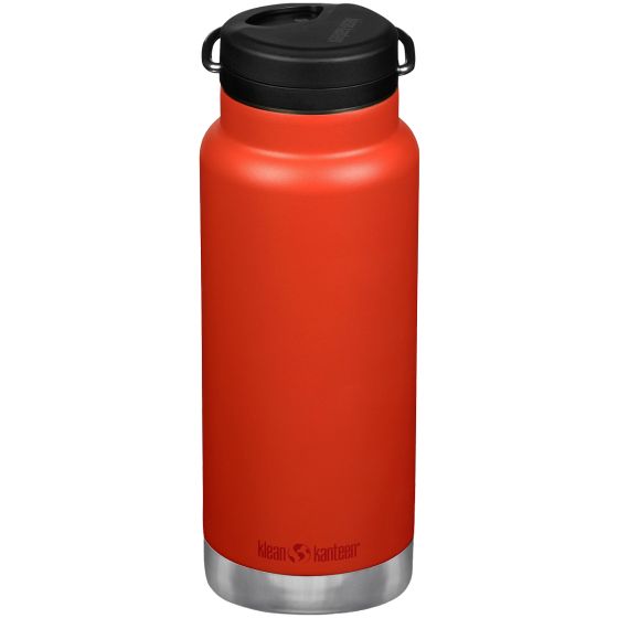 Klean Kanteen TKWide 946ml Insulated Bottle Twist Cap w/Straw Tiger Lilly