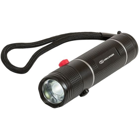 Highlander Forces Hawkeye 3W Dual Button Hand Torch Black