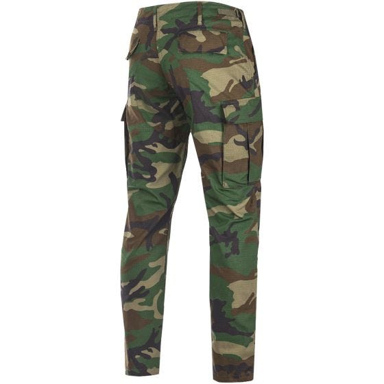 Teesar US BDU Trousers Ripstop SlimFit Woodland