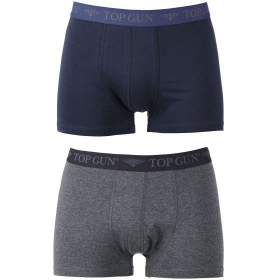 Top Gun Boxer Shorts 2 Pack Dark Blue/Grey