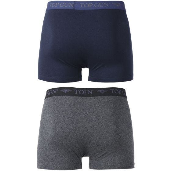 Top Gun Boxer Shorts 2 Pack Dark Blue/Grey