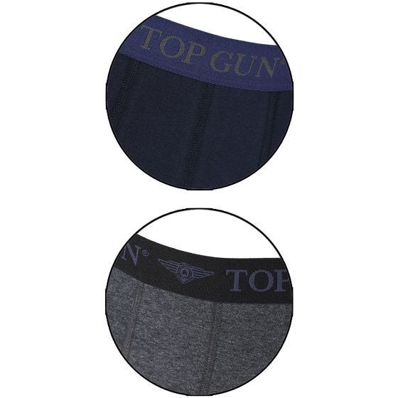 Top Gun Boxer Shorts 2 Pack Dark Blue/Grey