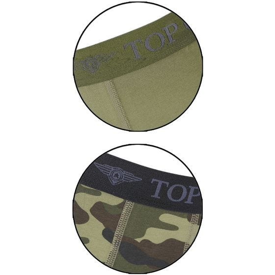 Top Gun Boxer Shorts 2 Pack Olive/Camo