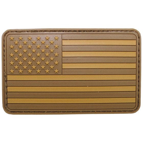 MFH USA 3D Hook-and-Loop Flag Patch Desert