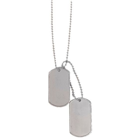 Mil-Tec US Original Dog Tag Set Polished