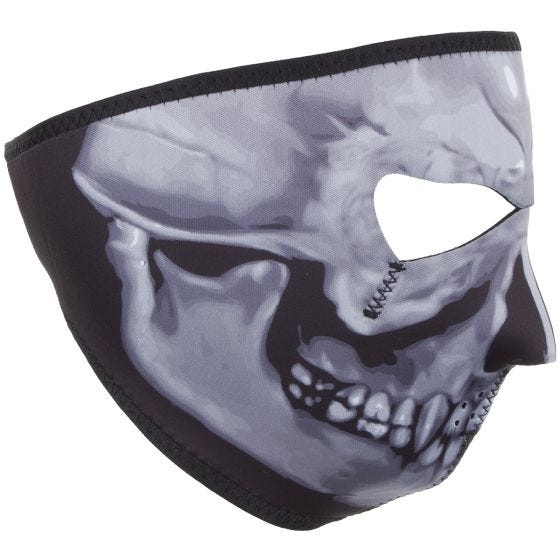 Viper Full Face Mask Skull Grey
