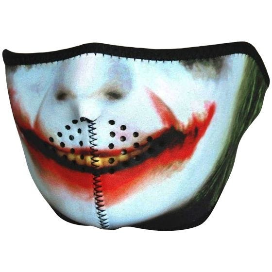 Viper Joker Half Face Mask Multi Colour