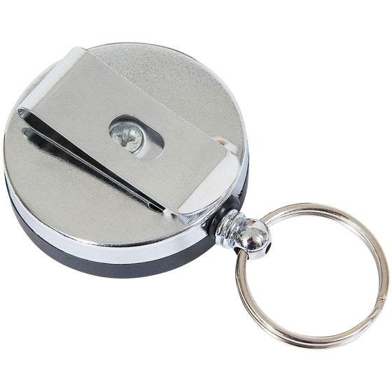 Jack Pyke Retractable ID Card/Key Lanyard Silver