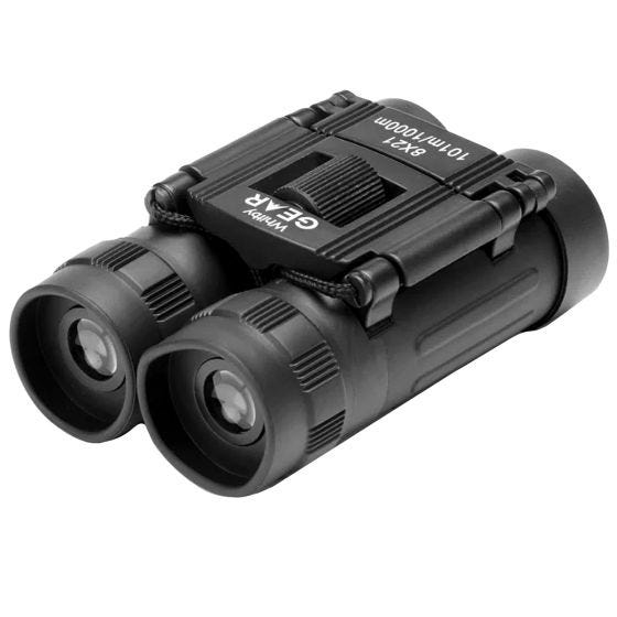 Whitby Gear Compact Binoculars 8x21 Black