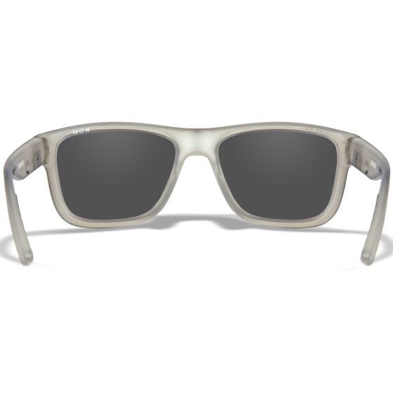 Wiley X WX Ovation Glasses - Captivate Polarized Blue Mirror Lenses / Matte Slate Frame
