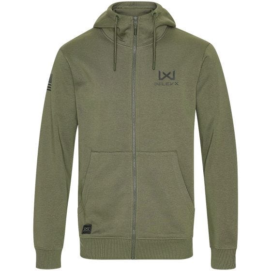 Wiley X WX Urban Full Zip Hoodie Sage Green/OD Green