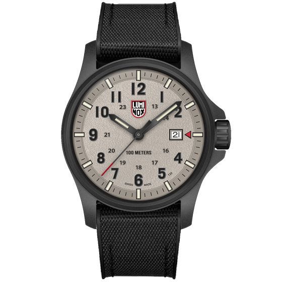 Luminox Atacama Field Urban Adventure Watch 43mm Grey Dial Black/Green Rubber/Webbing Strap
