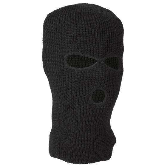 MFH 3 Hole Balaclava Acrylic Black