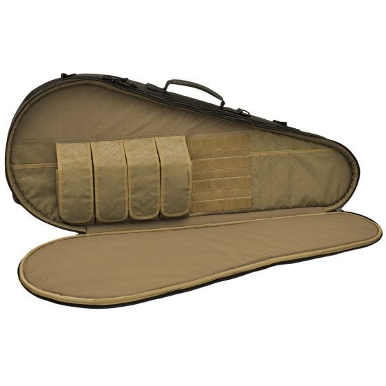 Civilian Dropshot Racket Style Padded Rifle Case Black