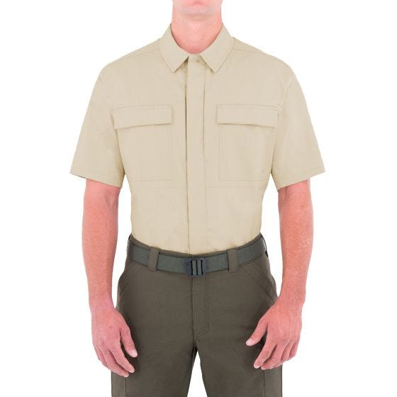 First Tactical Men's Specialist Short Sleeve BDU Shirt Khaki
