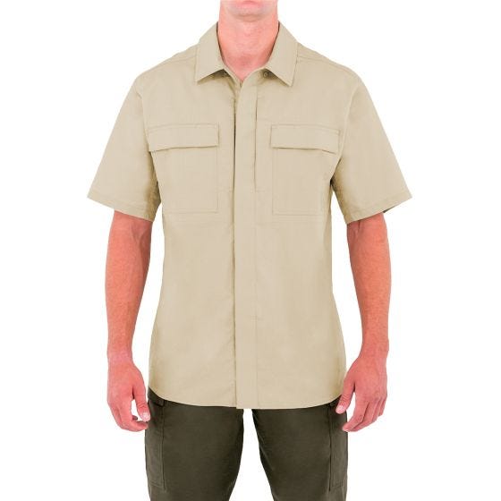 First Tactical Men's Specialist Short Sleeve BDU Shirt Khaki