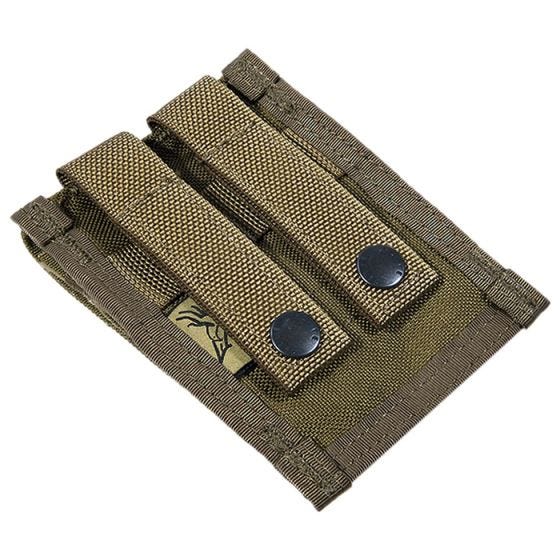 Flyye Double 9mm Magazine Pouch MOLLE Coyote Brown