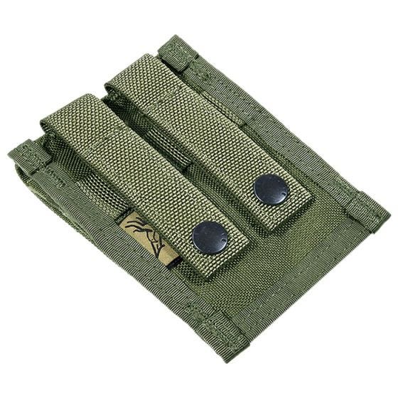 Flyye Double 9mm Magazine Pouch MOLLE Ranger Green