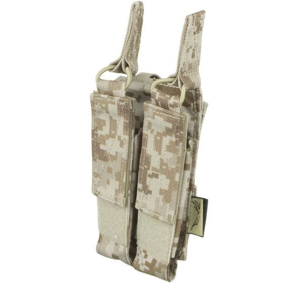 Flyye Industries Open-Top Double MP7 Magazine Pouch AOR1