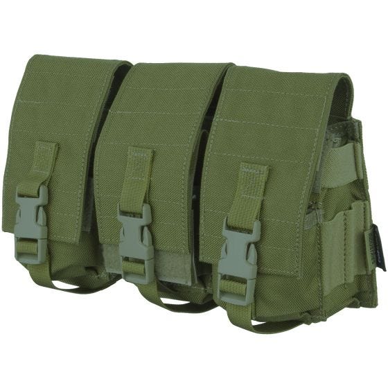 Flyye Industries MOLLE Combo M4+Dual 9mm Mag Pouch Olive Drab