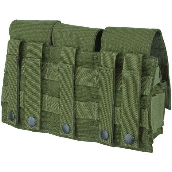 Flyye Industries MOLLE Combo M4+Dual 9mm Mag Pouch Olive Drab