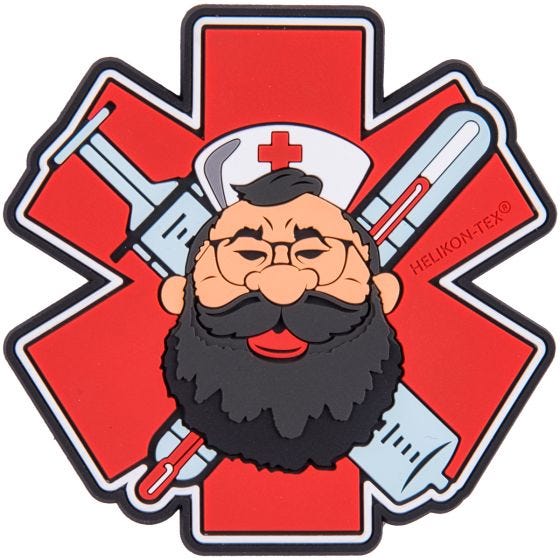 Helikon Beardman Medic Patch Red