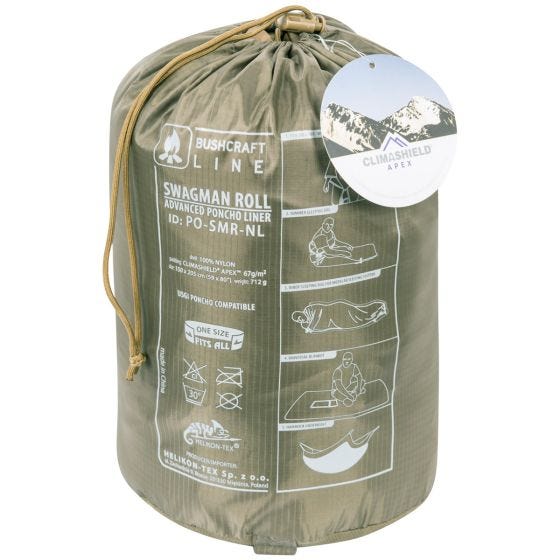 Helikon Swagman Roll Poncho Climashield Apex 67g PenCott WildWood