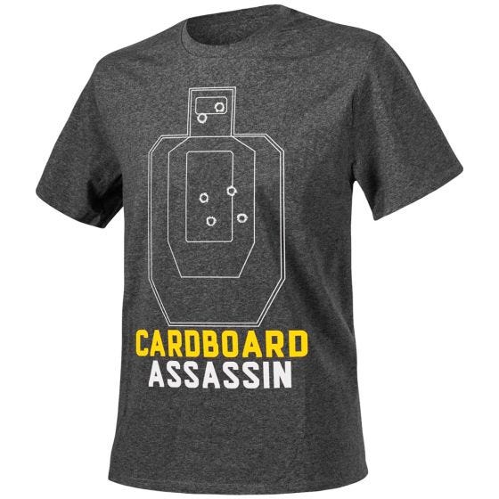 Helikon Cardboard Assassin T-shirt Melange Black-Grey