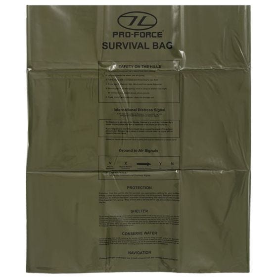 Highlander Forces Emergency Survival Bag Olive