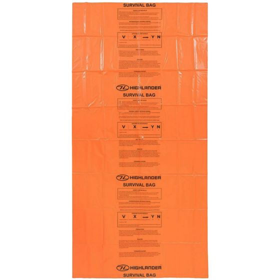 Highlander Emergency Survival Bag Orange