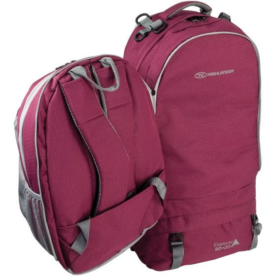 Highlander X-plorer Ruckcase 80+20L Raspberry