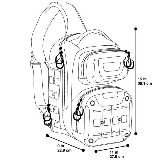 Maxpedition Edgepeak Ambidextrous Sling Pack Tan