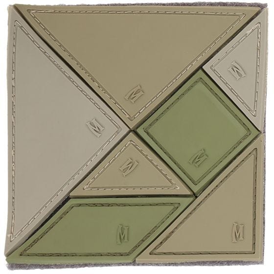Maxpedition Tangram 7-Piece (Arid) Morale Patch