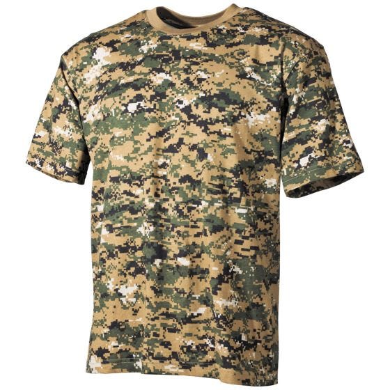 MFH T-shirt Digital Woodland