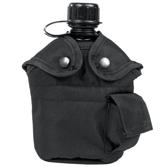 Mil-Tec US Style Canteen and Cup Black