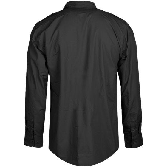 Mil-Tec RipStop Shirt Long Sleeve Black