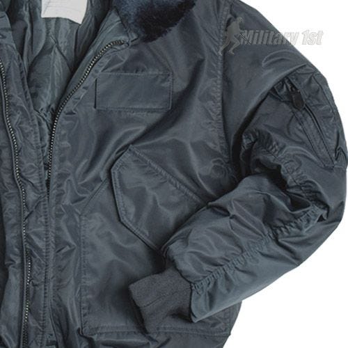 Mil-Tec CWU Jacket with Fur Collar Navy